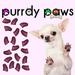 6 Month Supply - Purrdy Paws Royal Pink Glitter Soft Nail Caps for Medium Dog Nails - Extra Adhesives
