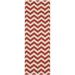 Safavieh Courtyard Bailey Chevron Indoor/Outdoor Runner Rug 2 3 x 6 7 Red