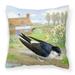 Carolines Treasures ASAD0682PW1414 House Martin by Sarah Adams Canvas Decorative Pillow 14Hx14W multicolor