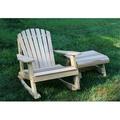 Creekvine Designs WRFKEYRSETCVD Cedar American Forest Adirondack Rocker and Side Table Set