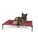 K&H Pet Products Original Pet Cot Elevated Dog Bed Red/Black X-Large 32 X 50 X 9 Inches