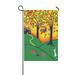 MYPOP Spring Ladybug Mushrooms Long Garden Flag Banner 12 x 18 inch