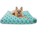 Majestic Pet | Links Shredded Memory Foam Rectangle Pet Bed For Dogs Removable Cover Teal Small