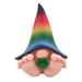 GlitZGlam BO the Giant Rainbow Baby Gnome for the Enchanted Gnome and Fairy Garden (6 Inches Tall) (Rainbow)