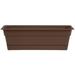 Bloem 18-in Wide Dura Cotta Resin Window Box Planter - Chocolate Brown