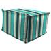 Sunbrella Outdoor Token Surfside Polyester Pouf