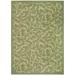 SAFAVIEH Courtyard Kevin Floral Indoor/Outdoor Area Rug 6 7 x 9 6 Olive/Natural