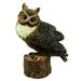 Michael Carr Designs Figurine for Gardens and Lawns Great Horned Owl Perched