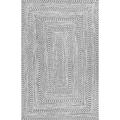 nuLOOM Rowan Braided Texture Indoor/Outdoor Area Rug 5 x 8 Gray