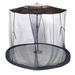 Sunrise Outdoor Patio 9 or 10 Umbrella Insect Mosquito Net Protected Cover Black