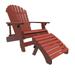 Highwood 2pc King Hamilton Folding & Reclining Adirondack Set with 1 Folding Adirondack Ottoman