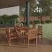 Amazonia Milano 7-Piece Rectangular Patio Dining Set Eucalyptus Wood Ideal for Outdoors and Indoors Seating Capacity- 6