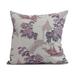 Simply Daisy 20 x 20 China Old Floral Print Outdoor Pillow Purple