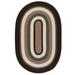 Colonial Mills 11 Brown and Gray Reversible Round Braided Area Rug