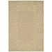 SAFAVIEH Courtyard Chole Floral Bordered Indoor/Outdoor Area Rug 8 x 11 Dark Beige/Beige