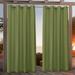 Nicole Miller Canvas Indoor/Outdoor Grommet Top Curtain Panel Pair 54 x108 Green Apple