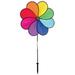 In The Breeze 2803 â€” Rainbow Dazy 8-Petal Garden Spinner â€” Colorful 19-inch Flower Wind Spinner for Yards and Gardens