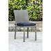 Amazonia Liberty All-Weather Wicker Outdoor Armchairs Set of 4 Gray