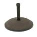 GDF Studio Gretna Outdoor 33 lbs Circular Concrete Umbrella Base Brown and Black