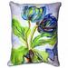 Betsy Drake HJ447 Tulips & Morpho Large Indoor & Outdoor Pillow - 6 x 20 x 16 in.
