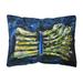 Carolines Treasures MW1218PW1216 Asperagus Blew Fabric Decorative Pillow 12H x16W multicolor