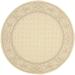 SAFAVIEH Courtyard Derek Geometric Indoor/Outdoor Area Rug 6 7 x 6 7 Round Natural/Brown