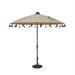 Simply Shade Isabela Round Fabric Auto Tilt Umbrella in Black/Cast Silver