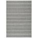 SAFAVIEH Courtyard Everette Geometric Striped Indoor/Outdoor Area Rug 5 3 x 7 7 Black/Grey