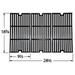 Matte cast iron cooking grid for Charbroil brand gas grills