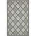 SAFAVIEH Courtyard Shawn Geometric Checkered Indoor/Outdoor Area Rug Light Grey/Anthracite 5 3 x 7 7