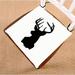 ZKGK Deer Silhouette Seat Pad Seat Cushion Chair Cushion Floor Cushion Two Sides 16x16 Inches