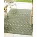 Unique Loom Tribal Trellis Indoor/Outdoor Trellis Rug Green/Natural 6 1 x 9 Rectangle Geometric Tribal Perfect For Patio Deck Garage Entryway