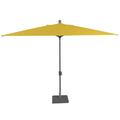 Amauri Outdoor Living - Laguna Cove 10 x 6.5 Rect Auto TiltMarket Umbrella Starring Grey Frame Sunbrella Sunflower Yellow Shade