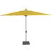 Amauri Outdoor Living - Laguna Cove 10 x 6.5 Rect Auto TiltMarket Umbrella Starring Grey Frame Sunbrella Sunflower Yellow Shade