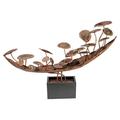 ASIAN BOTANICAL CASCADING METAL FOUNTAIN