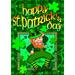 Toland Home Garden Happy Leprechaun St Pats St Patricks Day Flag Double Sided 12x18 Inch