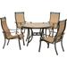 Hanover Monaco Aluminum Dining Set - Seats 4