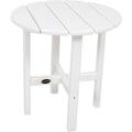 POLYWOOD Round 18 Side Table in White