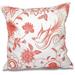 Simply Daisy 16 x 16 Traditional Bird Floral Floral Outdoor Pillow