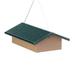 Birds Choice SNUDD Recycled Cake Upside Down Suet Feeder Seed Block Feeder 4 Suet Cakes 11-3/4 L X 8-3/4 W X 4 H Taupe w/ Green Roof