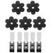 10pcs Seasonal Garden Flags Stoppers TSV Rubber Stoppers Anti-Wind Clips Set Keep Your Flag from Tangling Around