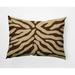 Simply Daisy 14 x 20 Animal Stripe Brown Decorative Abstract Outdoor Throw Pillow