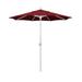 California Umbrella 7.5 Patio Umbrella in Olefin Red/Matted White