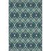 Sphinx Meridian Area Rug 2209B Navy Diamonds Lines 2 3 x 7 6 Rectangle