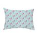 Simply Daisy 14 x 20 Flamingo Fanfare Multi Aqua Abstract Decorative Outdoor Pillow