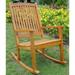 Rosebery Kids Large Porch Patio Rocker in Natural Stain