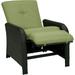 Corrolla Outdoor Luxury Wicker Recliner in Green Resin Weave All Weather