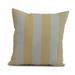 Simply Daisy 18 x 18 Rugby Stripe Stripe Print Outdoor Pillow Yellow