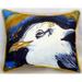 Betsy Drake HJ295 Gull Portrait Left Indoor & Outdoor Throw Pillow- 16 x 20 in.