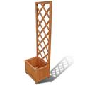 vidaXL Trellis Planter Flower Box Raised Planting Bed Outdoor 15.7 /27.6